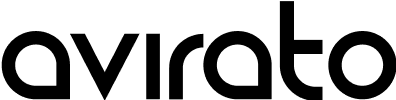 Avirato logotipo negro 400x100